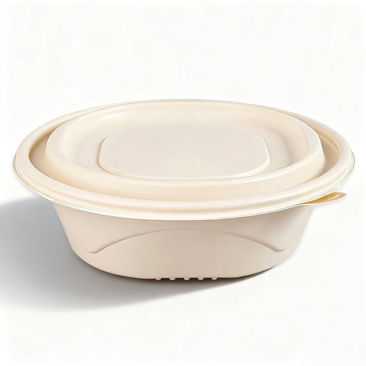 1050ML Round Box with Lid Disposable Food Delivery Lunch Box Containers