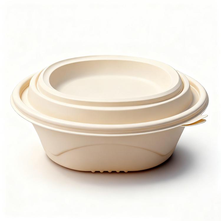 1150ML Round Box with Concave Lid Disposable Food Delivery Lunch Box Containers