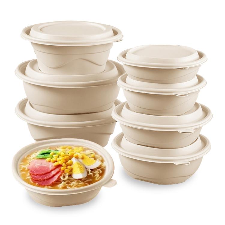 280ML Round Box with Lid Disposable Food Delivery Lunch Box Containers