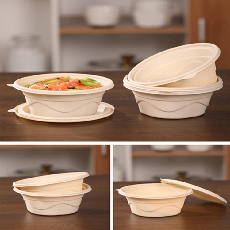 280ML Round Box with Lid Disposable Food Delivery Lunch Box Containers