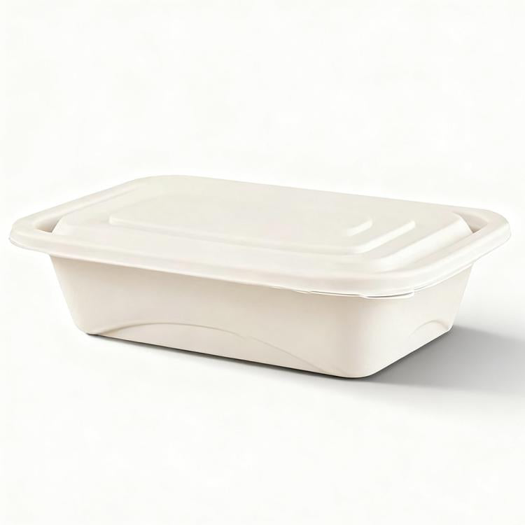 380ML Square Box Disposable Food Delivery Lunch Box Containers with Lid