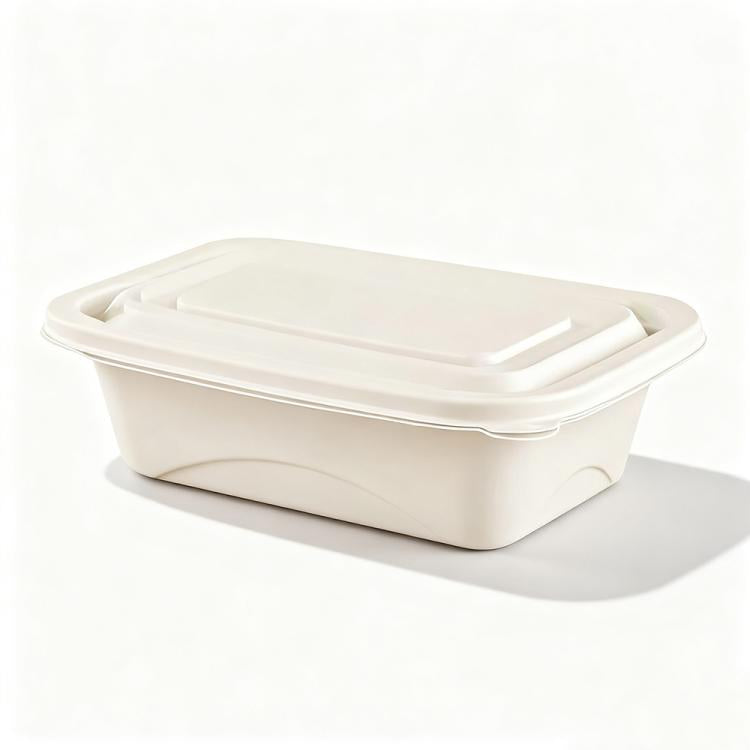 650ML Square Box Disposable Food Delivery Lunch Box Containers with Lid