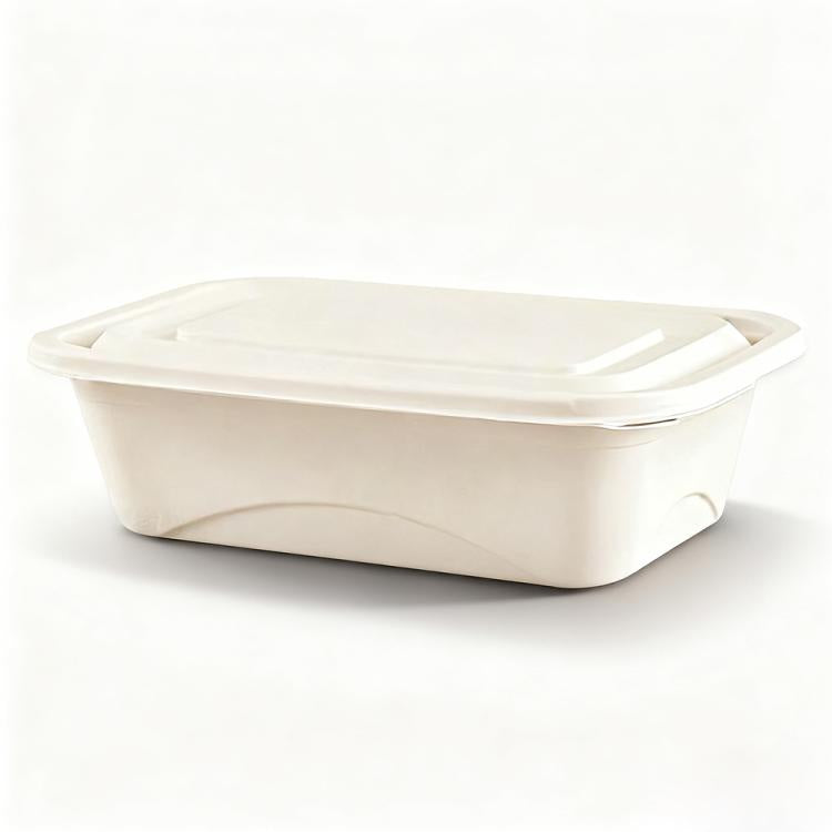 750ML Square Box Disposable Food Delivery Lunch Box Containers with Lid