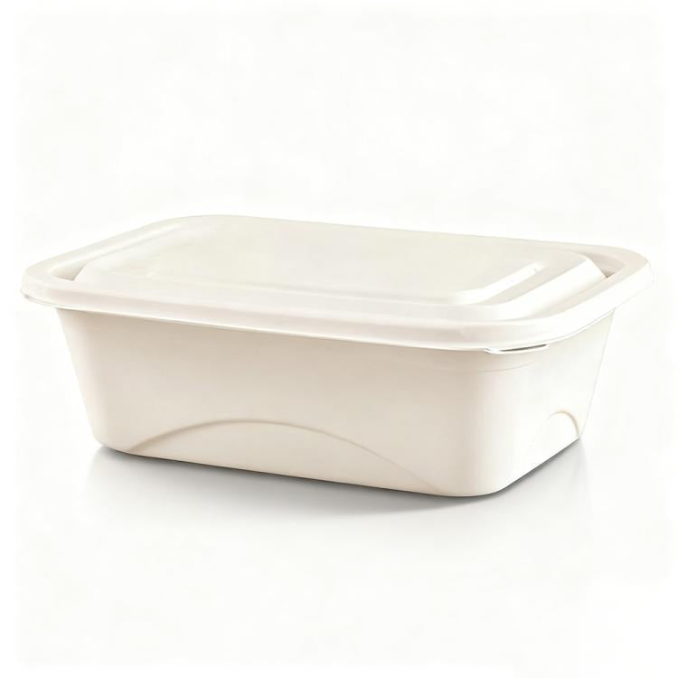 1000ML Square Box Disposable Food Delivery Lunch Box Containers with Lid