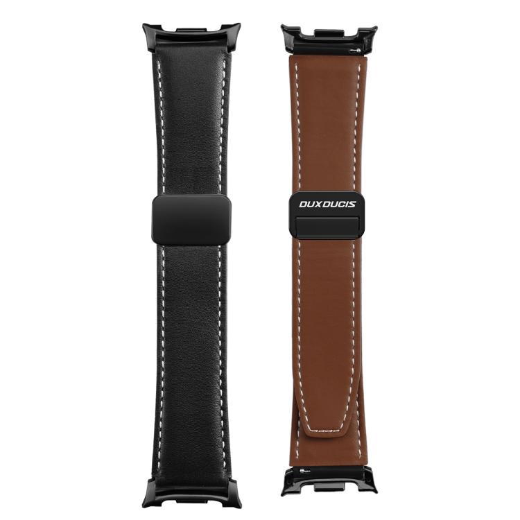For Samsung Galaxy Watch8 / Watch8 Classic DUX DUCIS YA Series Magnetic Buckle Genuine Leather Watch Band