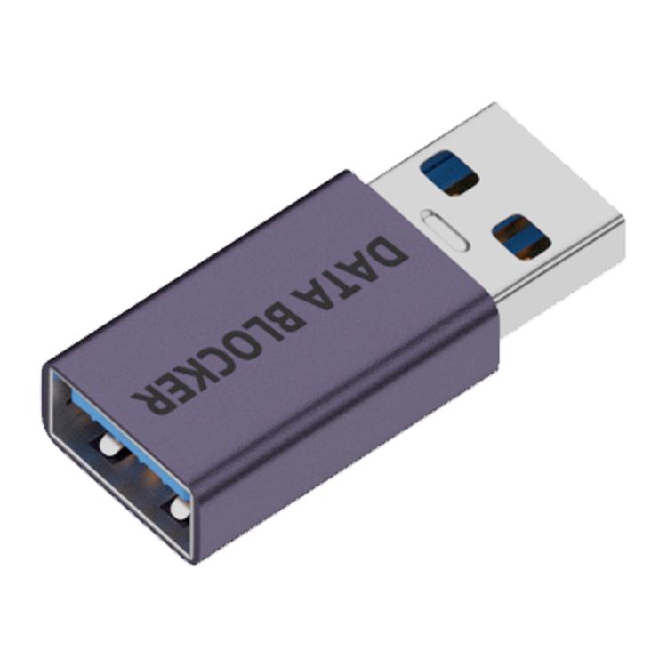 USB Charging Data Protection Blocker, Port:USB-A Female to USB-A Male