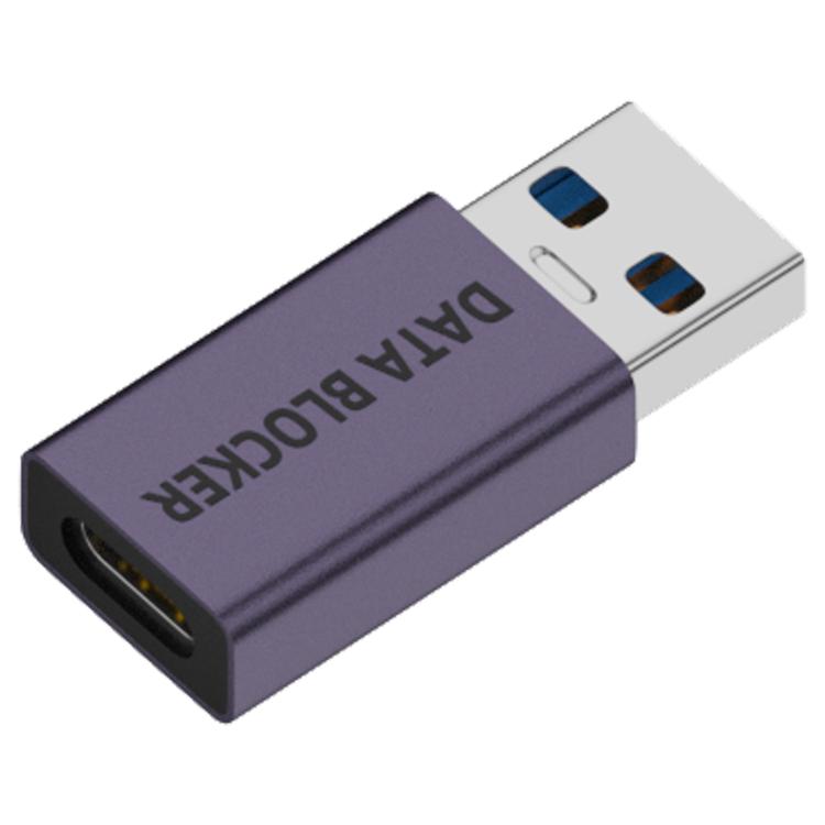 USB Charging Data Protection Blocker, Port:Type-C Male to USB-A Male