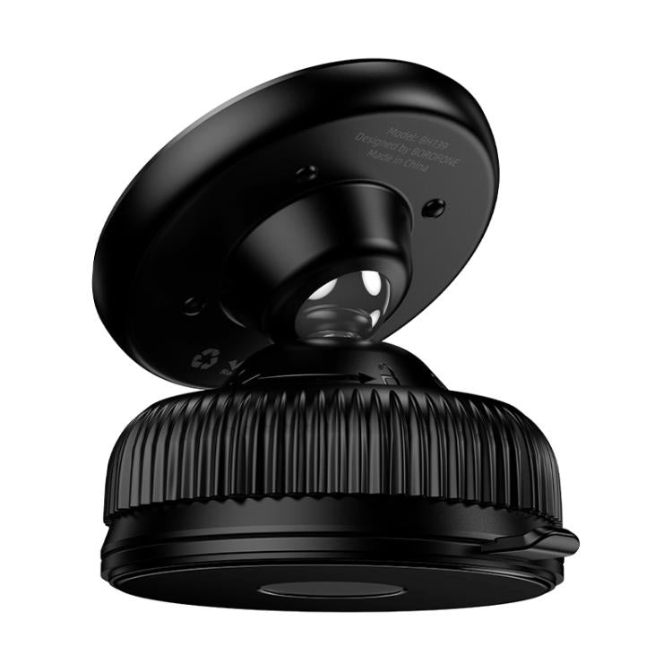 BOROFONE BH139 Rider Universal Vacuum Suction Cup Magnetic Phone Holder - Black