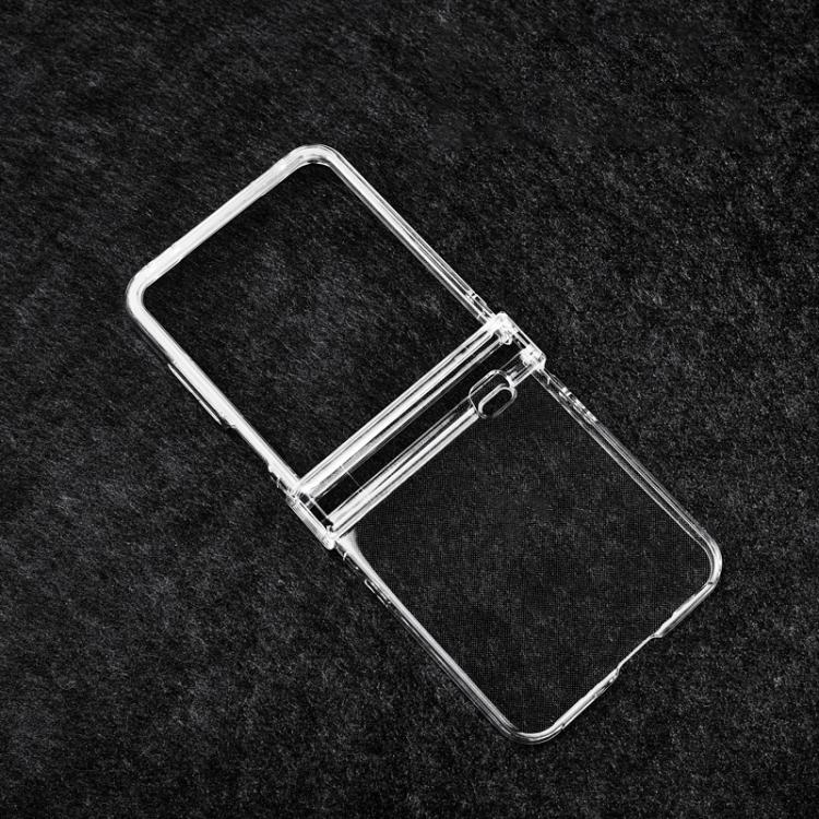 For Honor Magic V Flip 2 3 in 1 PC Transparent Shockproof Protective Phone Case - Transparent