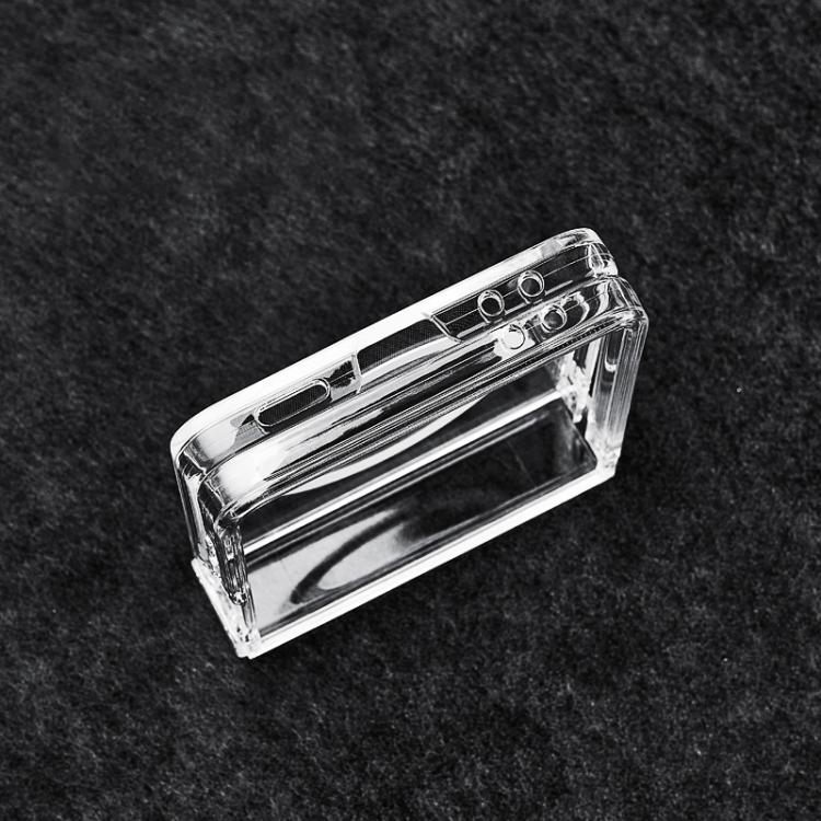 For Samsung Galaxy Z Flip7 5G 3 in 1 PC Transparent Shockproof MagSafe Phone Case - Transparent