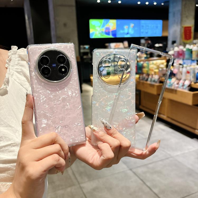 For vivo X Fold5 Pearlescent Shell Texture Phone Case