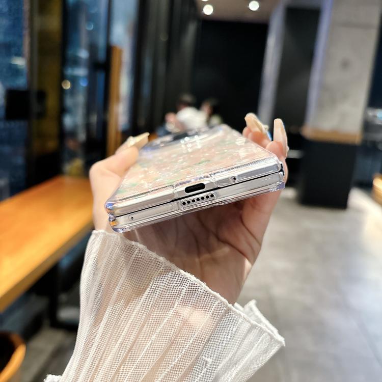 For vivo X Fold5 Pearlescent Shell Texture Phone Case