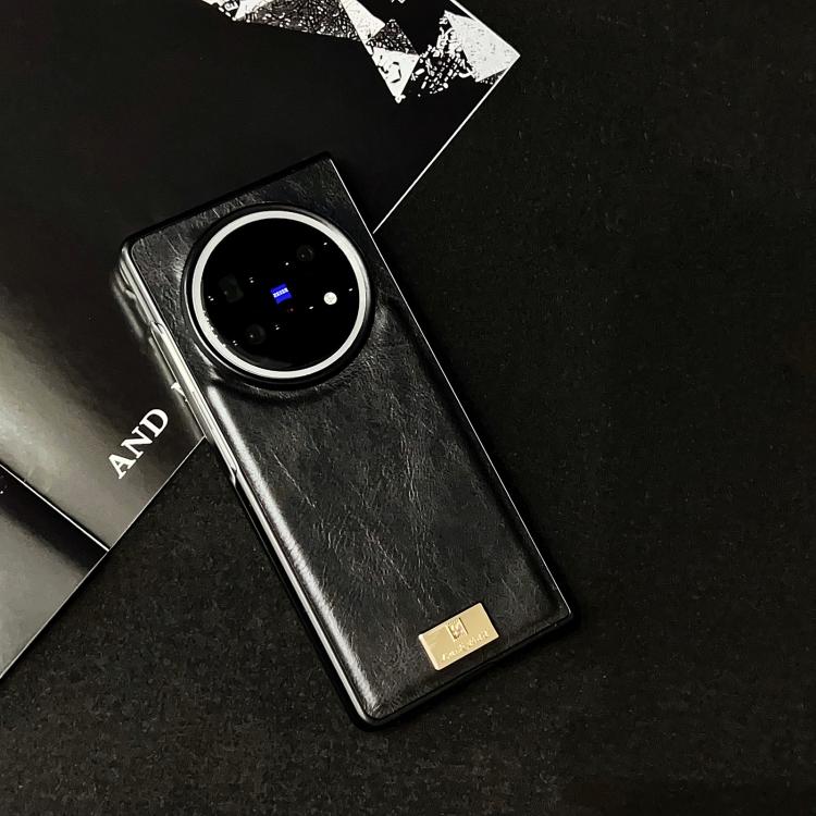 For vivo X Fold5 Crazy Horse Texture PU Phone Case