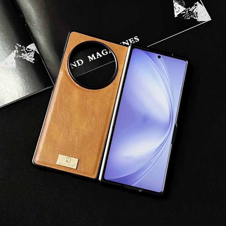 For vivo X Fold5 Crazy Horse Texture PU Phone Case