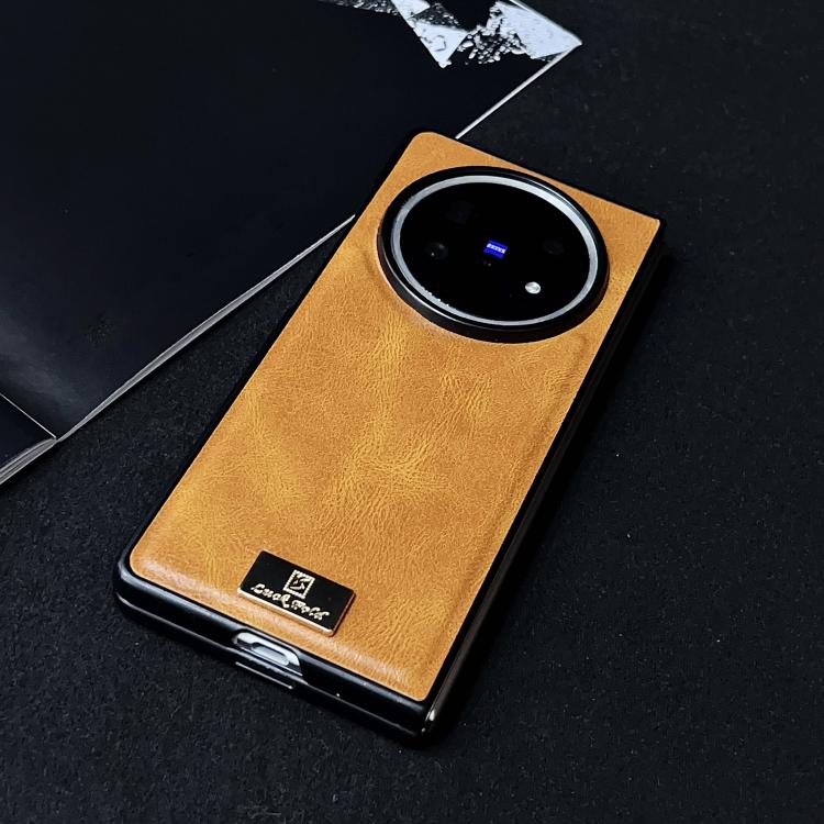 For vivo X Fold5 Crazy Horse Texture PU Phone Case