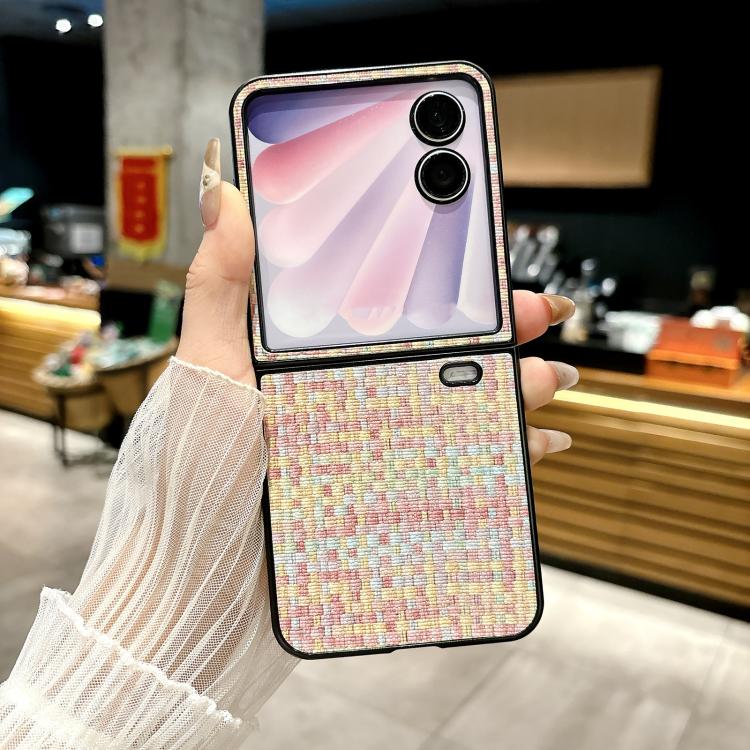 For Honor Magic V Flip Fantasy Weave Pattern Protective Phone Case