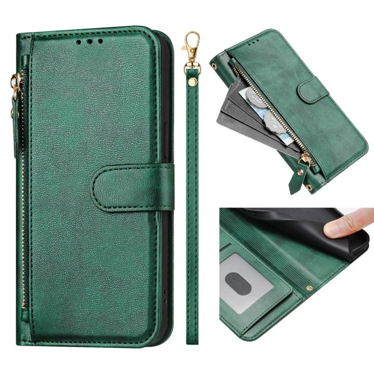 For Doogee N60 Pro Multi-Card Slots Zipper Wallet Leather Phone Case