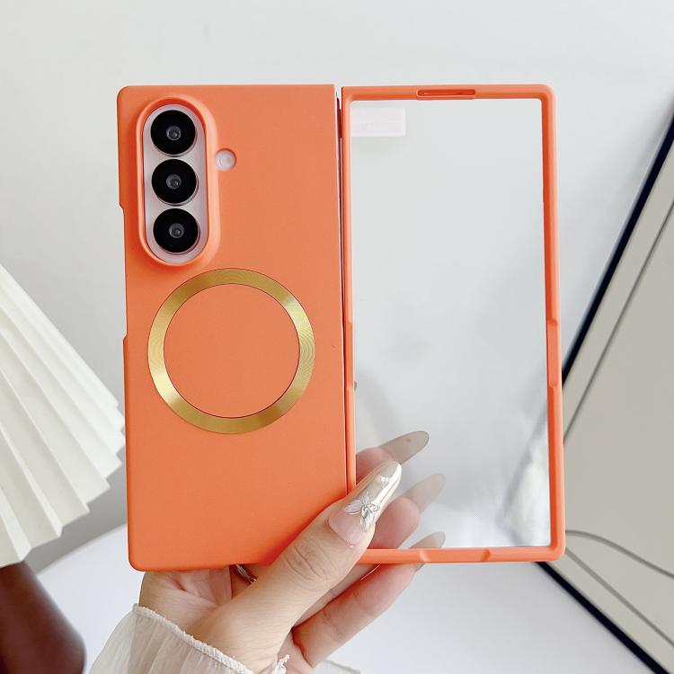 For Samsung Galaxy Z Fold7 5G Integrated Skin Feel Magsafe Magnetic Shockproof PC Phone Case
