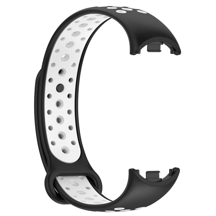 For Xiaomi Smart Band 10 / 9 / 8 xDfind Reverse Buckle Two Color Silicone Sports Watch Band