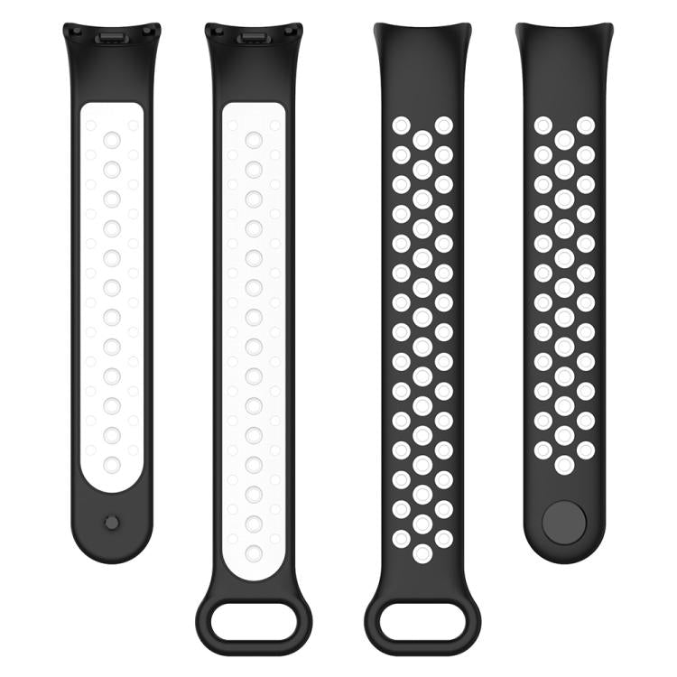 For Xiaomi Smart Band 10 / 9 / 8 xDfind Reverse Buckle Two Color Silicone Sports Watch Band