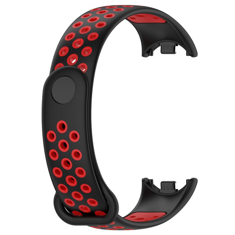 For Xiaomi Smart Band 10 / 9 / 8 xDfind Reverse Buckle Two Color Silicone Sports Watch Band