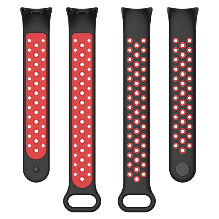 For Xiaomi Smart Band 10 / 9 / 8 xDfind Reverse Buckle Two Color Silicone Sports Watch Band