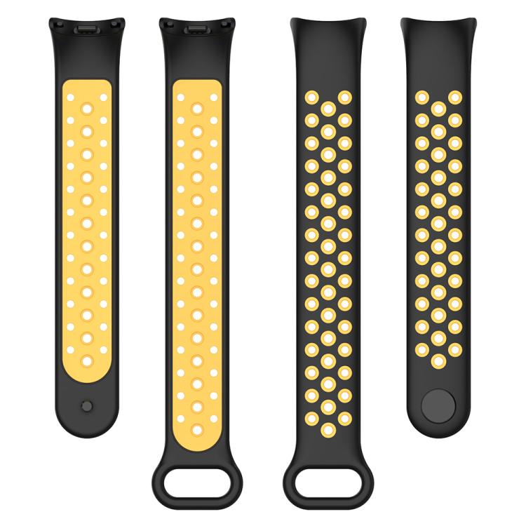 For Xiaomi Smart Band 10 / 9 / 8 xDfind Reverse Buckle Two Color Silicone Sports Watch Band