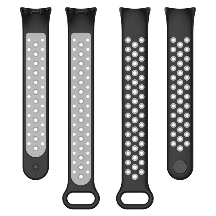 For Xiaomi Smart Band 10 / 9 / 8 xDfind Reverse Buckle Two Color Silicone Sports Watch Band