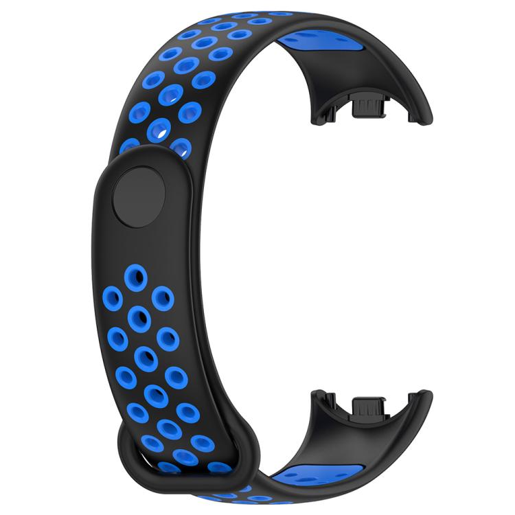 For Xiaomi Smart Band 10 / 9 / 8 xDfind Reverse Buckle Two Color Silicone Sports Watch Band