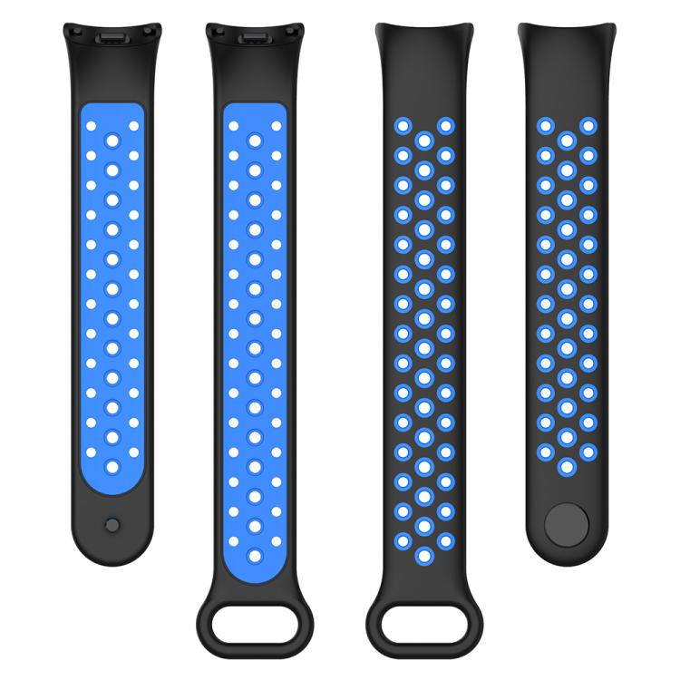 For Xiaomi Smart Band 10 / 9 / 8 xDfind Reverse Buckle Two Color Silicone Sports Watch Band