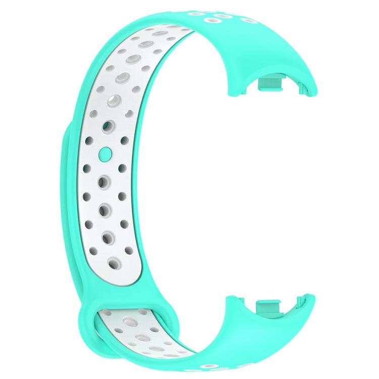 For Xiaomi Smart Band 10 / 9 / 8 xDfind Reverse Buckle Two Color Silicone Sports Watch Band