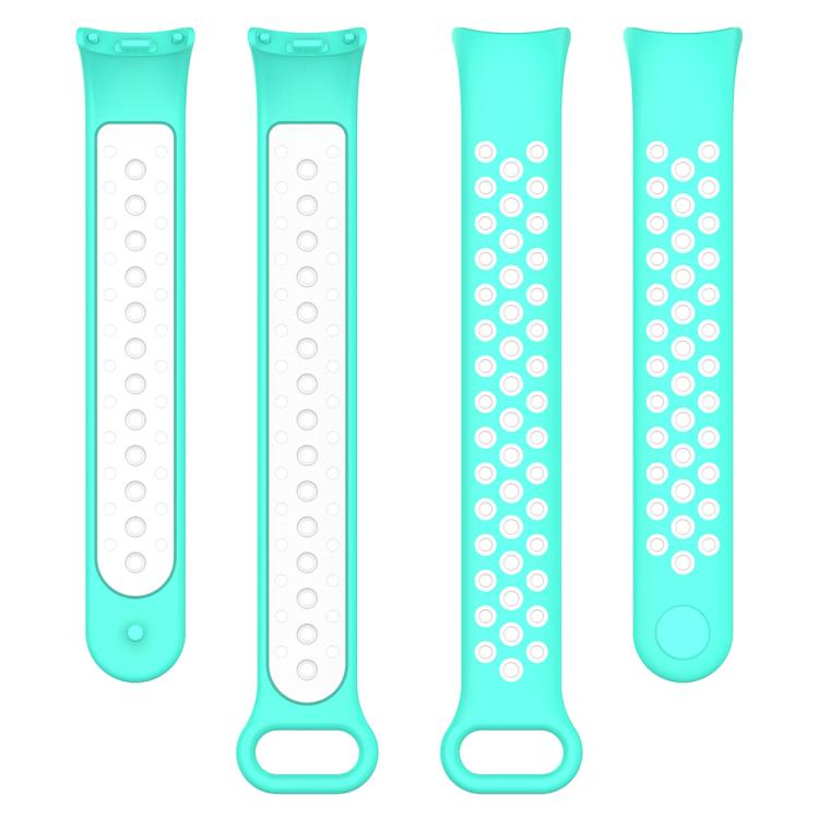 For Xiaomi Smart Band 10 / 9 / 8 xDfind Reverse Buckle Two Color Silicone Sports Watch Band