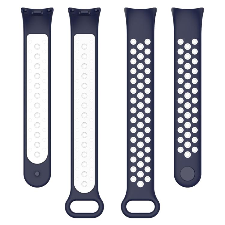For Xiaomi Smart Band 10 / 9 / 8 xDfind Reverse Buckle Two Color Silicone Sports Watch Band