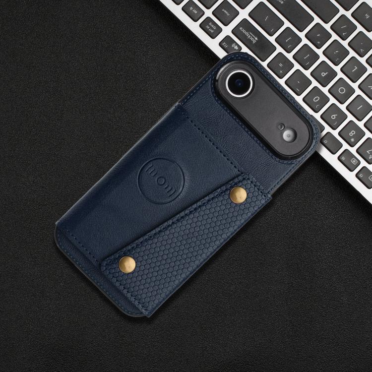 For iPhone Air Double Buckle Card Slots Magnetic Phone Case