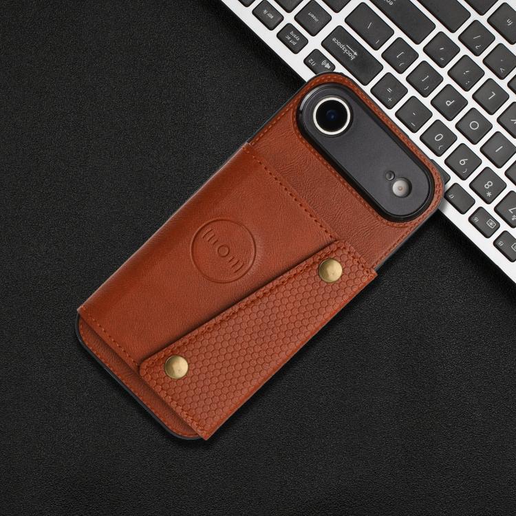 For iPhone Air Double Buckle Card Slots Magnetic Phone Case