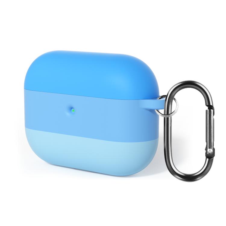 For AirPods Pro 3 2.3mm Gradient Three-color Silicone Earphone Protective Case with Hook