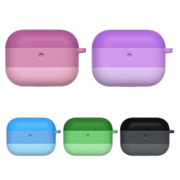 For AirPods Pro 3 2.3mm Gradient Three-color Silicone Earphone Protective Case with Hook