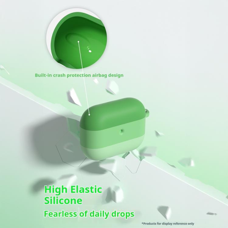 For AirPods Pro 3 2.3mm Gradient Three-color Silicone Earphone Protective Case with Hook