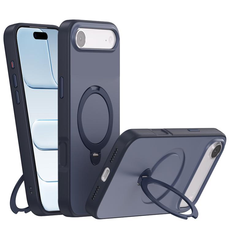 For iPhone Air Contrast Color Rotation Holder Magsafe Phone Case