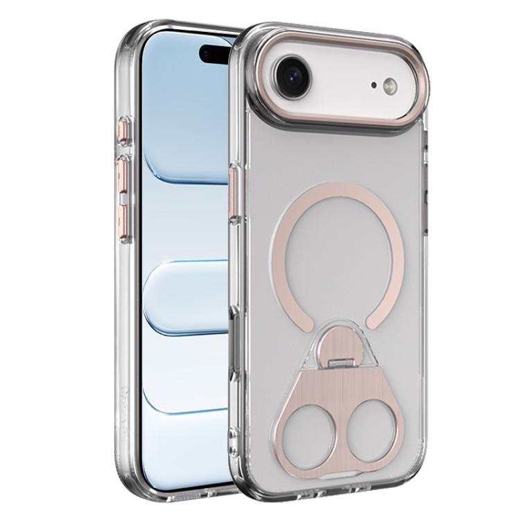 For iPhone Air High Transparent MagSafe TPU Phone Case with 360 Degrees Rotating Ring Holder