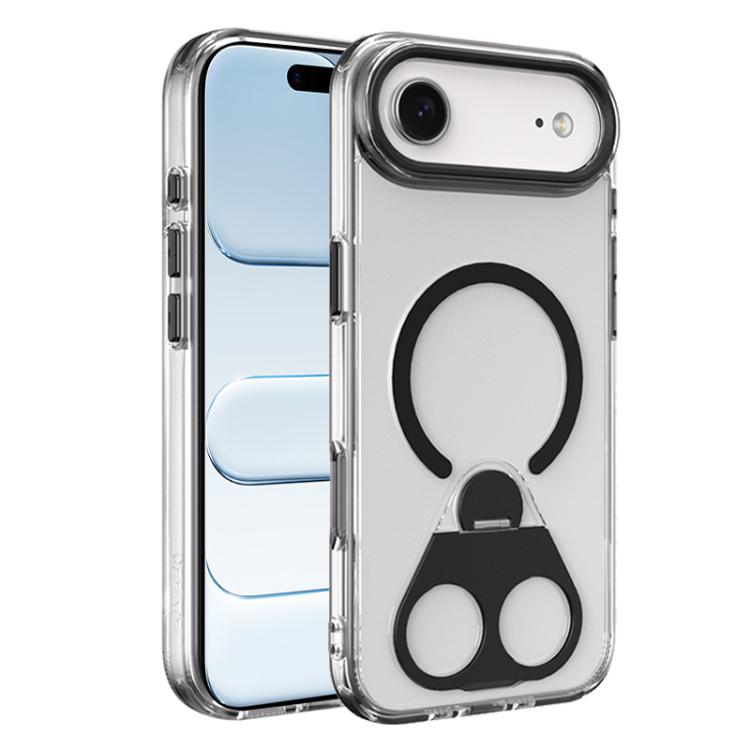 For iPhone Air High Transparent MagSafe TPU Phone Case with 360 Degrees Rotating Ring Holder