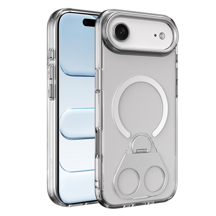 For iPhone Air High Transparent MagSafe TPU Phone Case with 360 Degrees Rotating Ring Holder