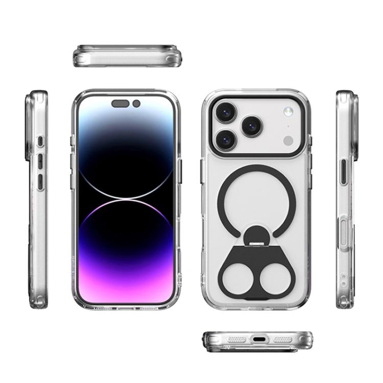 For iPhone Air High Transparent MagSafe TPU Phone Case with 360 Degrees Rotating Ring Holder