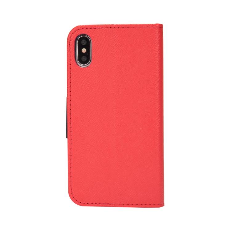 For iPhone Air Mercury Contrast Color Splicing Leather Phone Case