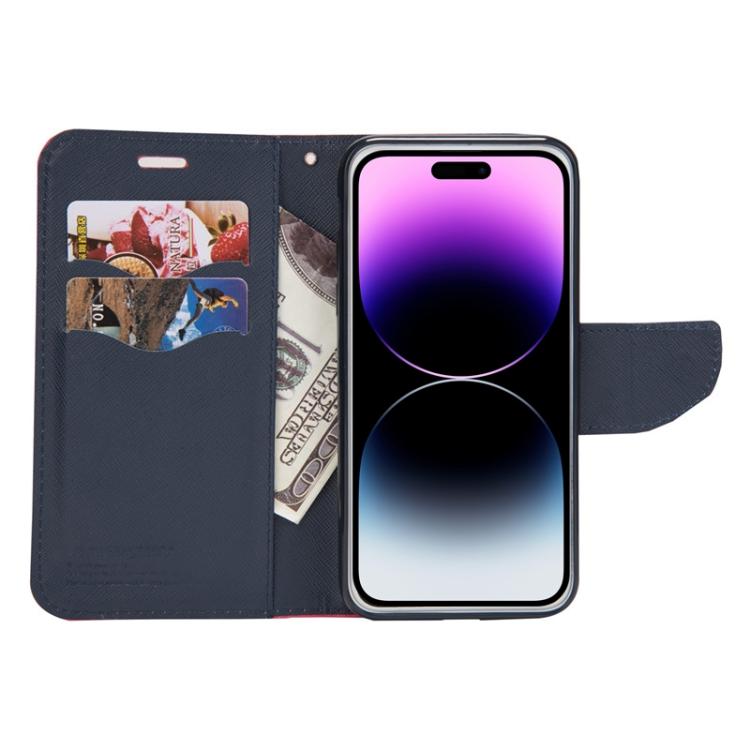 For iPhone 17e / 16e Mercury Contrast Color Splicing Leather Phone Case