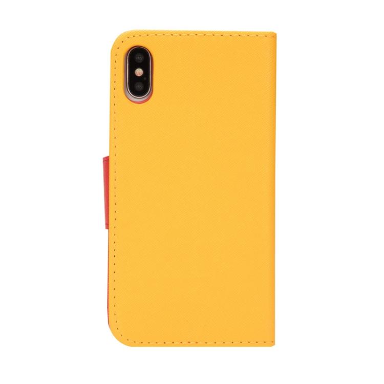 For iPhone 16 Pro Mercury Contrast Color Splicing Leather Phone Case