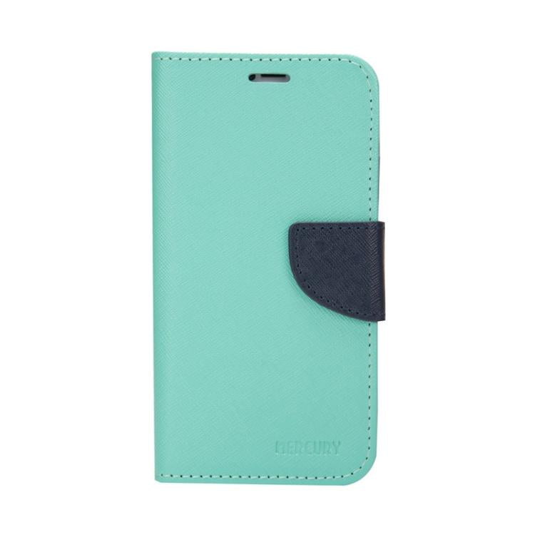 For iPhone 15 Mercury Contrast Color Splicing Leather Phone Case