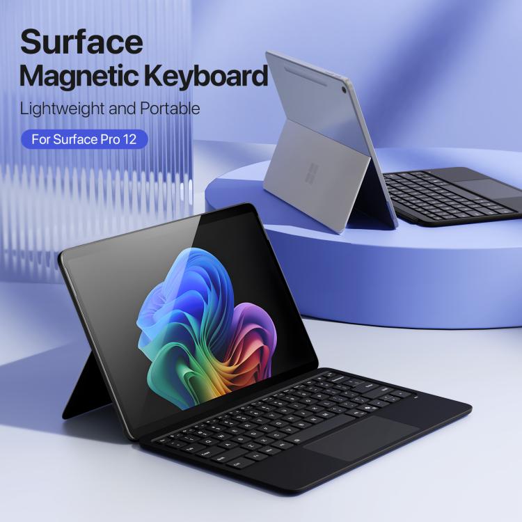 For MicroSoft Surface Pro 12 DUX DUCIS CK Pro Series Smart Magnetic Touchpad Bluetooth Keyboard