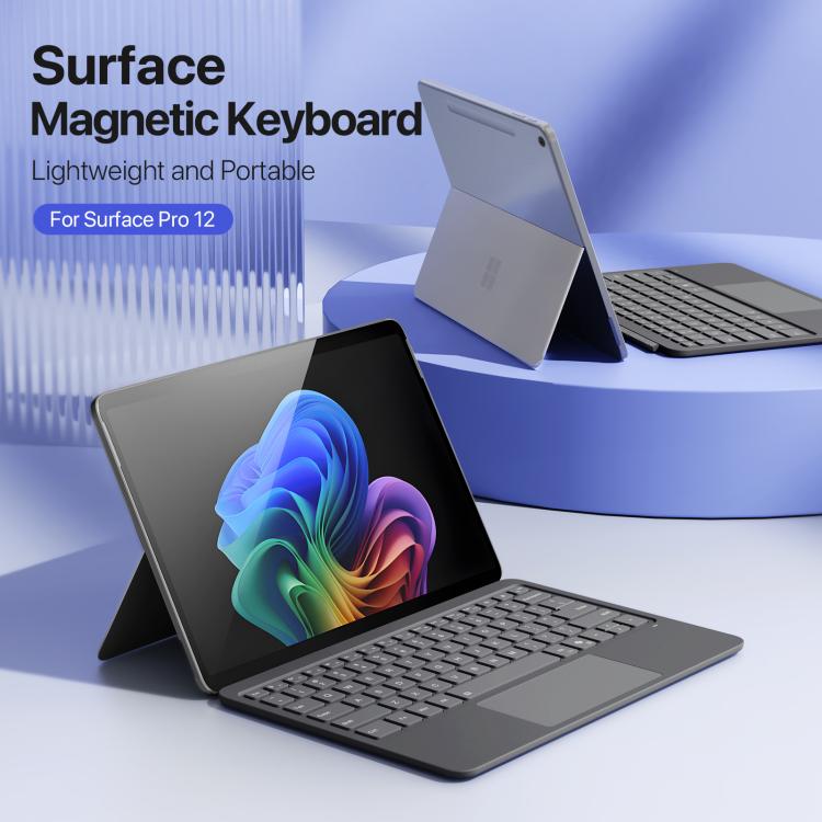 For MicroSoft Surface Pro 12 DUX DUCIS CK Pro Series Smart Magnetic Touchpad Bluetooth Keyboard
