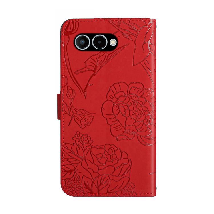 For T-Mobile Revvl 8 5G HT03 Skin Feel Butterfly Embossed Flip Leather Phone Case